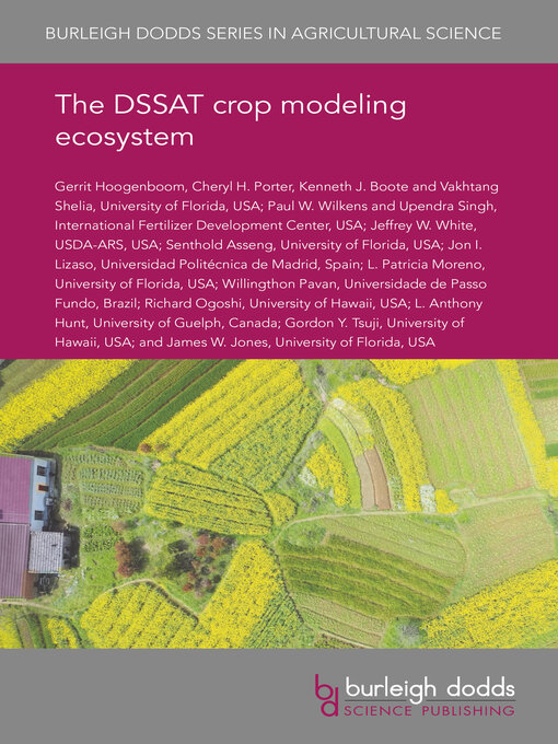 Title details for The DSSAT Crop Modeling Ecosystem by Gerrit Hoogenboom - Available
